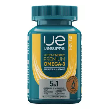 UESUPPS Ультра Энерджи Премиум Омега-3, капсулы, 90 шт.