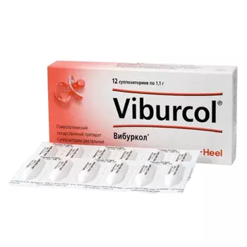 Вибуркол, суппозитории ректальные, 12 шт.