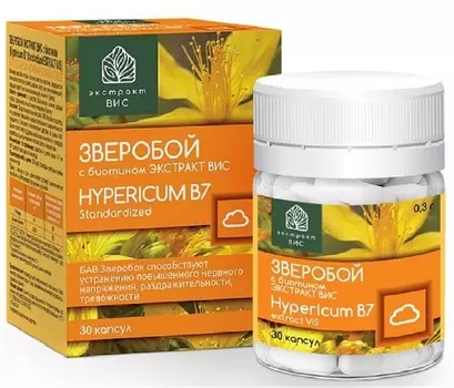 Зверобой Экстракт Вис с биотином, капсулы 0,3 г, 30 шт.
