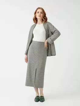 Юбка прямого удлинённого силуэта