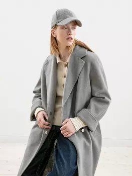 Пальто женское еврозима с мембраной и утепленной спинкой