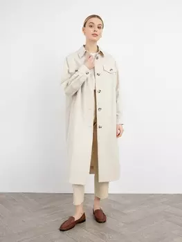 Плащ-рубашка прямого силуэта