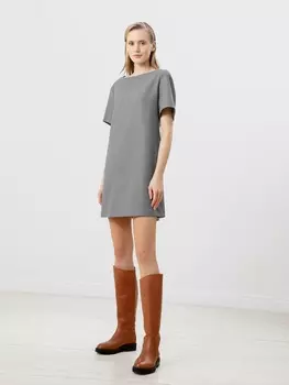 Платье из костюмной ткани длины мини