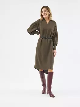 Платье-рубашка из вискозы