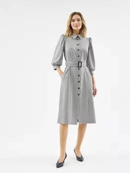 Приталенное платье из костюмной ткани