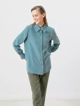 Прямая свободная блузка из 100% вискозы