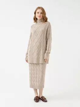 Прямая трикотажная юбка