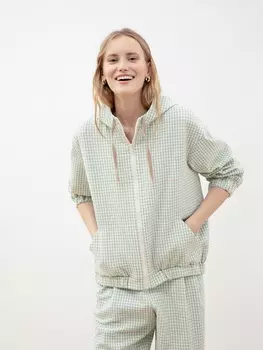 Спортивный жакет на молнии с капюшоном