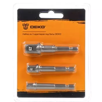 Адаптер для бит Deko, 3 шт, 065-0762