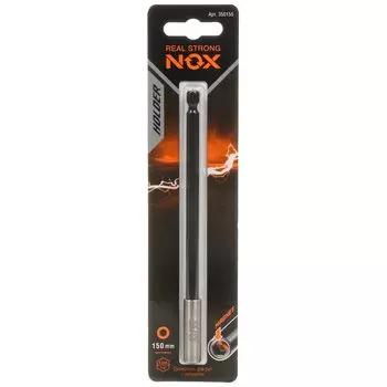 Адаптер для бит Nox, E6.3, 150 мм, магнитный адаптер, 1/4", 350155, блистер