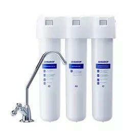 Фильтр для воды Аквафор, Кристалл Н, для холодной воды, система под мойку, 3 ступ, 6000 л