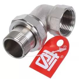 Американка 3/4", г-ш, никель, угловая, STI