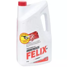 Антифриз Felix, ТС-40, G12, 5 кг, красный