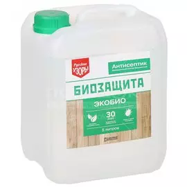 Антисептик Русские узоры, Био, для дерева, бесцветный, 5 л