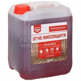 Антисептик Русские узоры, ОгнеБио, для дерева, 1 гр, 5 л