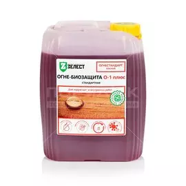 Антисептик для древесины Зелест ОгнеБио О-1Плюс красный, 5 кг