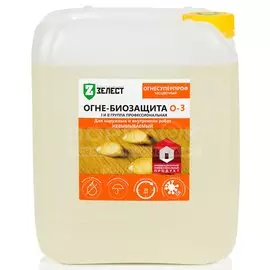 Антисептик Зелест, СуперПроф О-3, для дерева, бесцветный, 10 кг, 10621