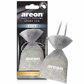 Ароматизатор в машину подвесной, мешочек, Areon, Pearls Lux Sport Platinum, 704-APL-04