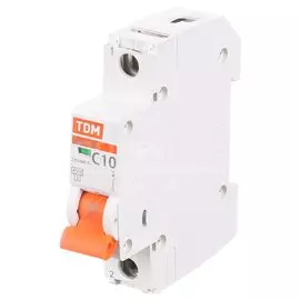 Автоматический выключатель TDM Electric, ВА47-29, 1 полюс, 10, 4.5 кА, С, 230/400 В, SQ0206-0072