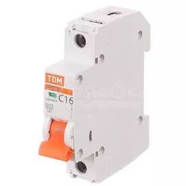 Автоматический выключатель TDM Electric, ВА47-29, 1 полюс, 16, 4.5 кА, С, 230/400 В, SQ0206-0074