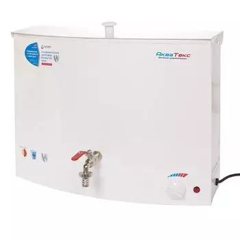 Бачок металл, с водонагревателем, Акватекс, настенный, 20 л