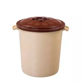 Бак пластик, хозяйственный, 50 л, круглый, с крышкой, 013, Эльфпласт