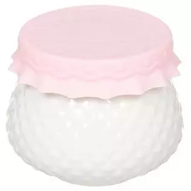 Банка для меда и варенья, фарфор, 0.3 л, 9х8 см, с крышкой, Lefard, Диаманд, 359-545