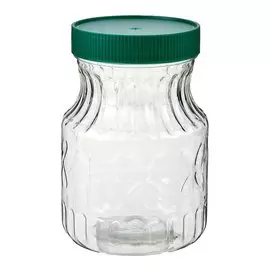Банка для меда и варенья, пластик, 0.7 л, 14 см, с крышкой, Альтернатива, М966