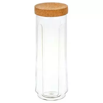 Банка для сыпучих продуктов, пластик, 1.6 л, с пробковой крышкой, Sugar&Spice, Rosemary, SE105910996