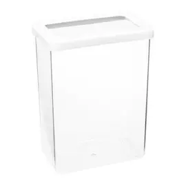 Банка для сыпучих продуктов, пластик, 2.5 л, 10х16х21 см, с крышкой, Idea, Степ, М 1298