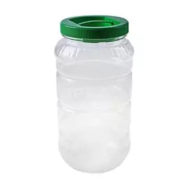 Банка для сыпучих продуктов, пластик, 3 л, 25.6 см, с крышкой, Альтернатива, М328