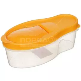 Банка для сыпучих продуктов, пластик, 0.7 л, 7.4 см, с крышкой, Martika, Альто, С280