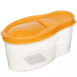 Банка для сыпучих продуктов, пластик, 1 л, 10.1 см, с крышкой, Martika, Альто, С281