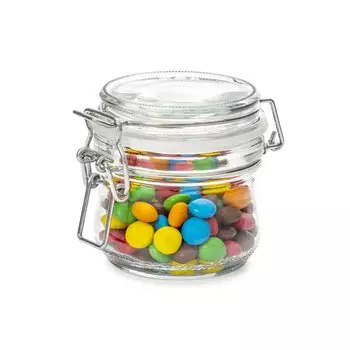 Банка для сыпучих продуктов, стекло, 0.25 л, с крышкой, JAR025