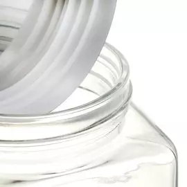 Банка для сыпучих продуктов, стекло, 0.7 л, с крышкой, Квадро, Y4-5384
