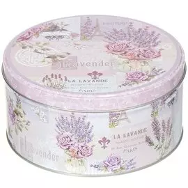 Банка для сыпучих продуктов, металл, 17х8 см, с крышкой, Французская, Y3-1197