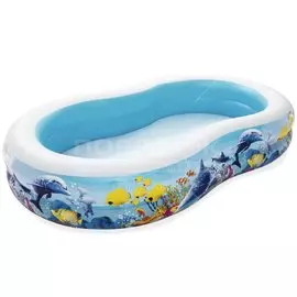 Бассейн надувной Bestway, 262х157х46 см, Морские обитатели, 54118, 544 л