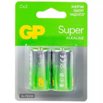 Батарейка GP, C (LR14), 14AA21-2CRSBC2, алкалиновая, блистер, 2 шт, 1226