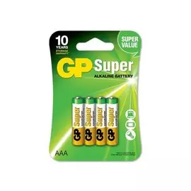 Батарейка GP, ААА (LR03, 24A), 24AA213/1-2CRSBC4, алкалиновая, блистер, 4 шт, 1291