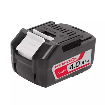 Батарея аккумуляторная 4000 мА·ч, Li-Ion, 18 В, Интерскол, АПИ-4/18, 2400.121