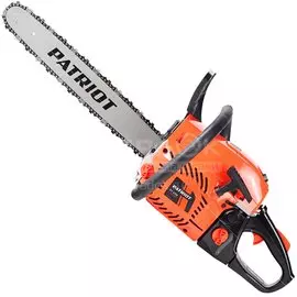 Пила цепная бензиновая, Patriot, 2.9 л.с., 2100 Вт, длина шины 45 см, шаг цепи 0.325 дюйм, 72 звен, PT 4518, 220105550