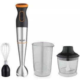 Блендер погружной 1000 Вт, 2 скорости, Econ, ECO-443HB, черный, оранжевый