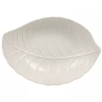 Блюдо фарфор, 33х24.4х3.3 см, в форме листа, Native, Lefard, 474-219