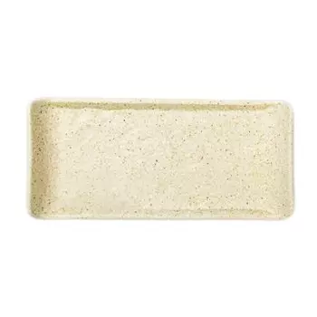 Блюдо фарфор, сервировочное, прямоугольное, 15х8 см, песочное, Sandstone, Wilmax, WL-661301 / A