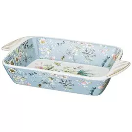 Блюдо фарфоровое Блоссом 275-1190, с ручками, 24х14.5х4.5 см