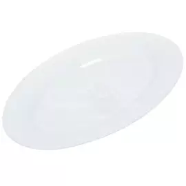 Блюдо стеклокерамика, овальное, 30 см, белое, Кристалл, Daniks