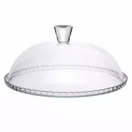 Блюдо стекло, 32.2 см, круглое, с крышкой, Pasabahce, Патиссери, 95198B