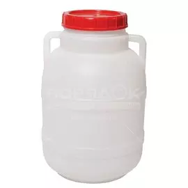 Бочка пластик, пищевая, 5 л, круглая, с ручками, М042, Альтернатива