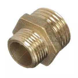 Бочонок резьбовой латунный, 3/8х1/2"