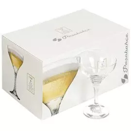 Бокал для шампанского, 280 мл, стекло, 6 шт, Pasabahce, Twist, 44616B